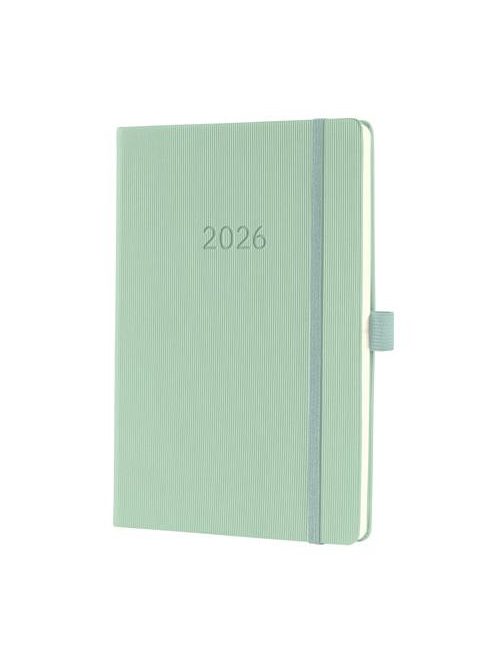 SIGEL Naptár, A5, heti, 2026, kemény borító, SIGEL "Conceptum", mentazöld