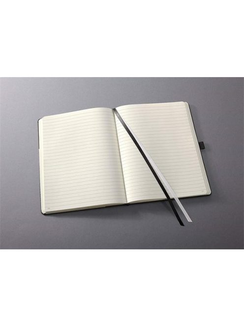 SIGEL Jegyzetfüzet, exkluzív, A4, vonalas, 97 lap, keményfedeles, SIGEL "Conceptum", fekete