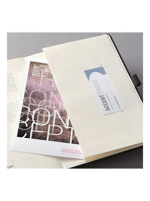 SIGEL Jegyzetfüzet, exkluzív, A6, vonalas, 97 lap, keményfedeles, SIGEL "Conceptum", fekete