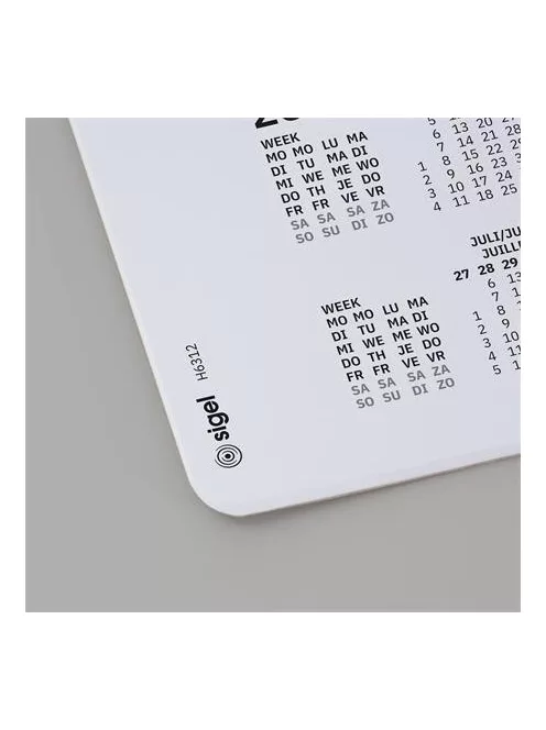SIGEL Könyökalátét, 595x410 mm, 3 éves és heti tervezővel, SIGEL "Pastel"
