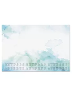   SIGEL Könyökalátét, 595x410 mm, 3 éves és heti tervezővel, SIGEL "Watercolor Sea"