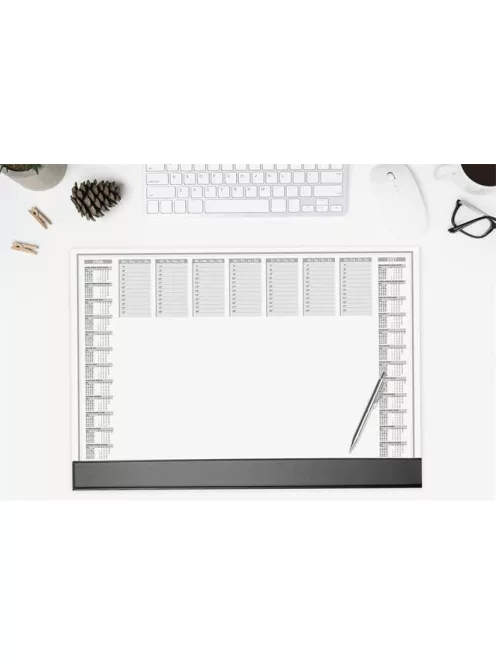 SIGEL Könyökalátét, 595x410 mm, 2 éves és heti tervezővel, szamárfülvédővel, SIGEL "Office"