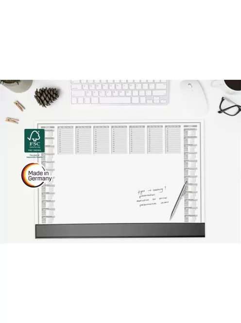 SIGEL Könyökalátét, 595x410 mm, 2 éves és heti tervezővel, szamárfülvédővel, SIGEL "Office"
