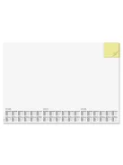 SIGEL Könyökalátét, 595x410 mm, 3 éves és heti tervezővel, jegyzettömbbel, SIGEL "Memo"