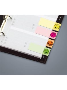   SIGEL Jelölőcímke, papír, 5x40 lap, 20x50 mm, SIGEL "Smile", vegyes szín