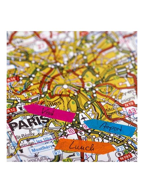 SIGEL Jelölőcímke, műanyag, 5x40 lap, 12x45 mm, SIGEL "Nyilak", vegyes szín