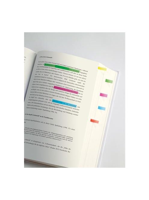 SIGEL Jelölőcímke, műanyag, 10x40 lap, 6x50 mm, SIGEL "Micro", vegyes szín