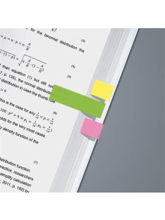   SIGEL Jelölőcímke, papír, 5x40 lap, 12x50 mm, SIGEL "Brilliant Mini", vegyes szín