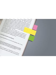   SIGEL Jelölőcímke, papír, 4x40 lap, 20x50 mm, SIGEL "Brilliant", vegyes szín