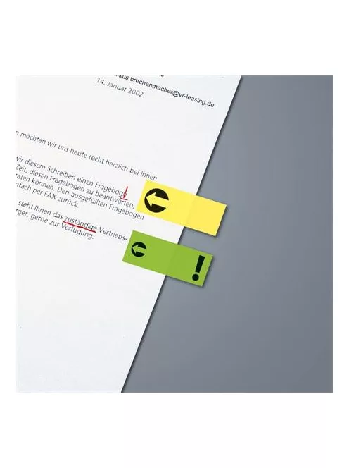 SIGEL Jelölőcímke, papír, 4x40 lap, 20x50 mm, SIGEL, vegyes szín