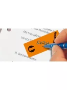 SIGEL Jelölőcímke, papír, 4x40 lap, 20x50 mm, SIGEL, vegyes szín