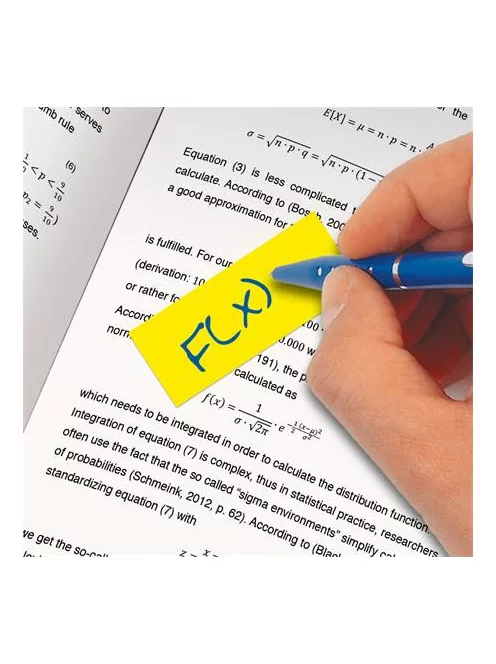 SIGEL Jelölőcímke, papír, 5x40 lap, 12x50 mm, SIGEL "Neon Mini", vegyes szín