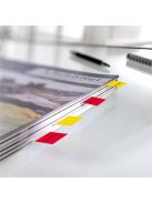 SIGEL Jelölőcímke, műanyag, 4x40 lap, 20x50 mm, SIGEL "Clear", vegyes szín