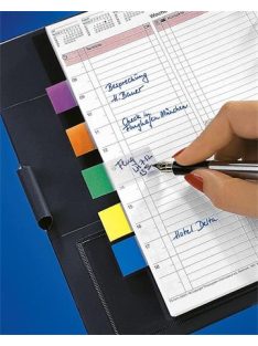   SIGEL Jelölőcímke, műanyag, 7x40 lap, 12x50 mm, SIGEL "Clear Mini", vegyes szín