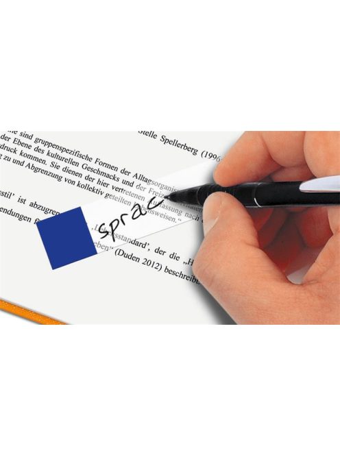 SIGEL Jelölőcímke, műanyag, 7x40 lap, 12x50 mm, SIGEL "Clear Mini", vegyes szín