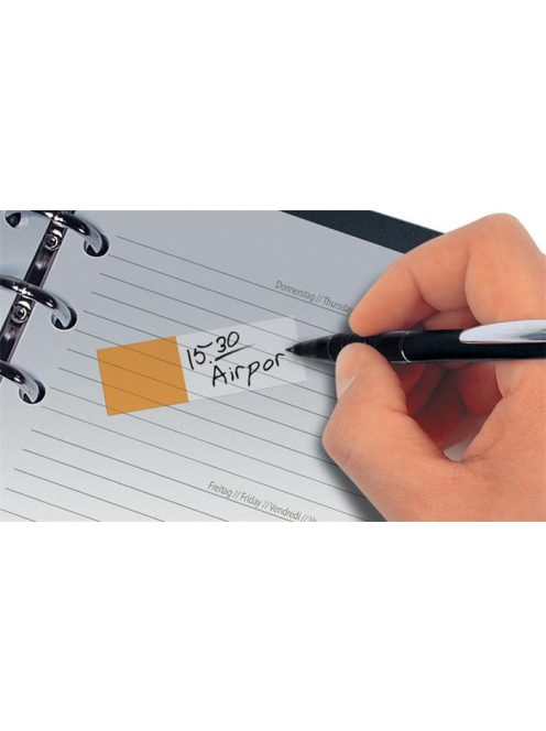 SIGEL Jelölőcímke, műanyag, 10x50 lap, 44x12,5 mm, SIGEL, vegyes színek