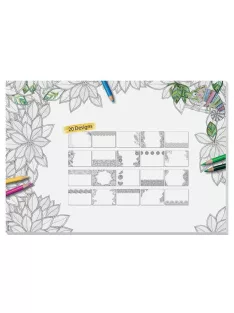   SIGEL Könyökalátét, 595x410 mm, felnőtt színezővel, SIGEL