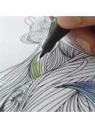 SIGEL Könyökalátét, 595x410 mm, felnőtt színezővel, SIGEL