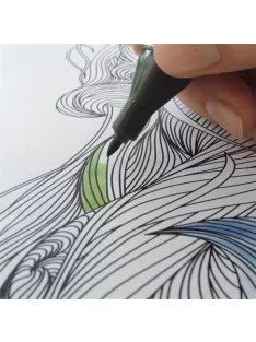   SIGEL Könyökalátét, 595x410 mm, felnőtt színezővel, SIGEL