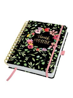   SIGEL Naptár, A5, heti, dátumozatlan, kemény borító, SIGEL "Jolie", Flower Love