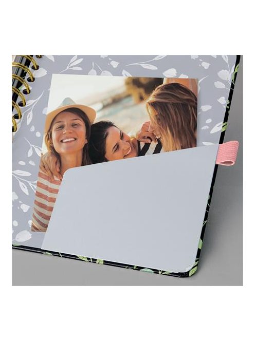 SIGEL Naptár, A5, heti, dátumozatlan, kemény borító, SIGEL "Jolie", Flower Love