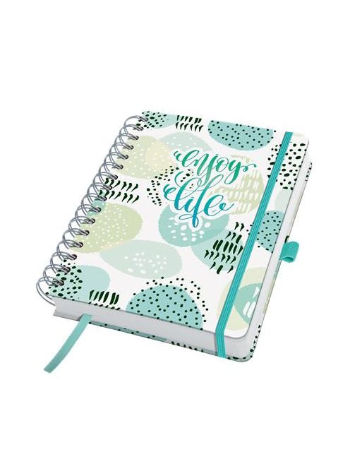 SIGEL Naptár, A5, heti, dátumozatlan, kemény borító, SIGEL "Jolie", Mint Inspiration