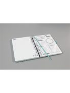 SIGEL Naptár, A5, heti, dátumozatlan, kemény borító, SIGEL "Jolie", Mint Inspiration