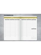 SIGEL Naptár, A5, heti, 2026, kemény borító, SIGEL "Linescape", szürke-sárga