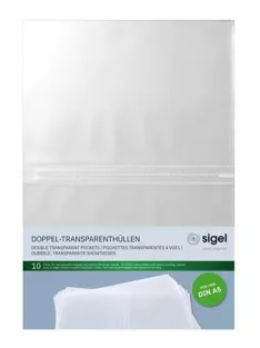 SIGEL Étlaptartó betét, A5, SIGEL, áttetsző