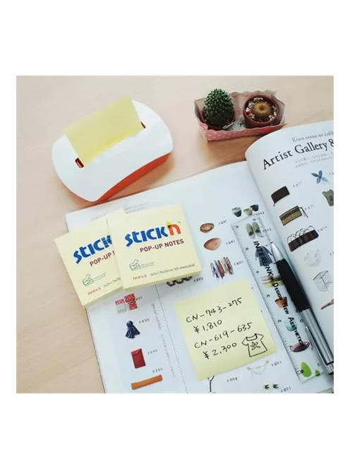 STICK N Jegyzettömb adagoló, "Z", STICK N, fehér