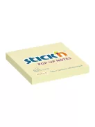 STICK N Öntapadó jegyzettömb, "Z", 76x76 mm, 100 lap, STICK N, sárga