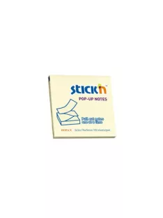   STICK N Öntapadó jegyzettömb, "Z", 76x76 mm, 100 lap, STICK N, sárga