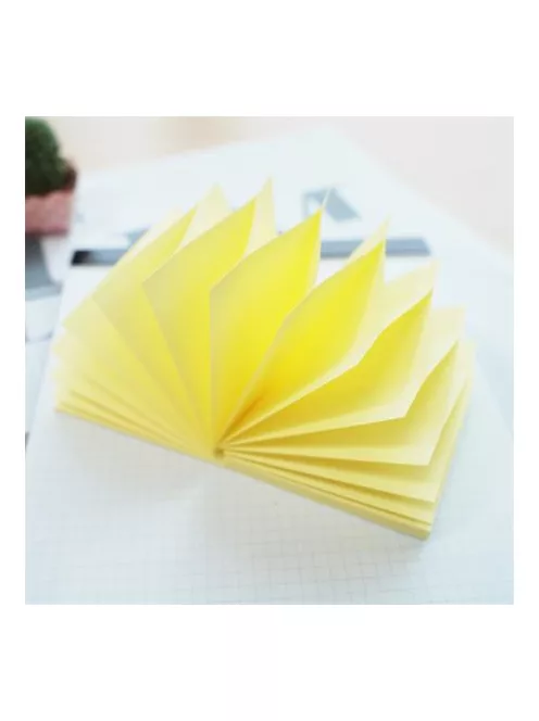 STICK N Öntapadó jegyzettömb, "Z", 76x76 mm, 100 lap, STICK N, sárga