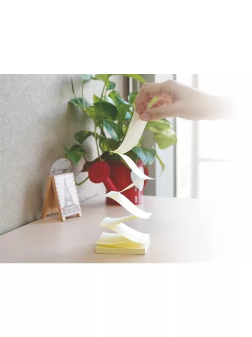 STICK N Öntapadó jegyzettömb, "Z", 76x76 mm, 100 lap, STICK N, sárga