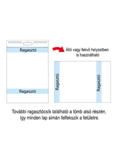   STICK N Öntapadó flipchartpapír, 76,2x63,5 cm, 2x30 lap, STICK N, fehér