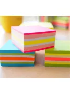 STICK N Öntapadó jegyzettömb, 51x51 mm, 250 lap, STICK N, neon rózsaszín