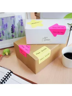   STICK N Öntapadó jegyzettömb, buborék alakú, 70x70 mm, 50 lap, STICK N, sárga