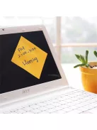 STICK N Öntapadó jegyzettömb, 76x76 mm, 100 lap, STICK N „360°, narancs