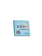 STICK N Öntapadó jegyzettömb, 76x76 mm, 100 lap, STICK N „360°, kék