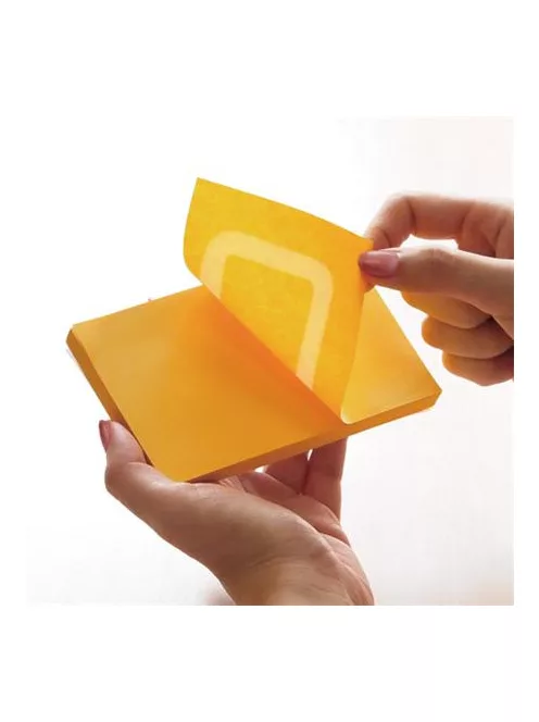 STICK N Öntapadó jegyzettömb, 76x76 mm, 100 lap, STICK N „360°, rózsaszín