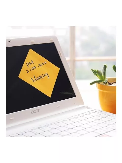 STICK N Öntapadó jegyzettömb, 76x127 mm, 100 lap, STICK N „360°, sárga