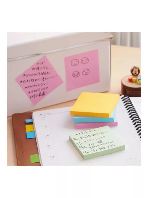 STICK N Öntapadó jegyzettömb, 76x127 mm, 100 lap, STICK N „360°, zöld