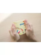 STICK N Öntapadó jegyzettömb, 76x127 mm, 100 lap, STICK N „360°, zöld