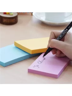   STICK N Öntapadó jegyzettömb, 76x127 mm, 100 lap, STICK N „360°”, kék