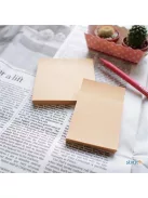 STICK N Öntapadó jegyzettömb, 76x76 mm, 100 lap, STICK N "Kraft Notes", barna