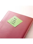 STICK N Öntapadó jegyzettömb, 76x76 mm, 90 lap, STICK N "Extra Sticky", neon sárga