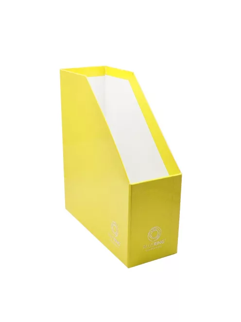 Iratpapucs 9cm, karton, fóliázott Bluering® sárga