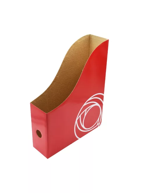 Iratpapucs 8cm, mikrohullámú karton Bluering®, piros