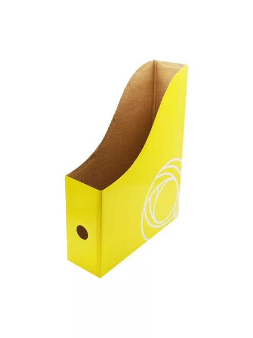 Iratpapucs 8cm, mikrohullámú karton Bluering®, sárga