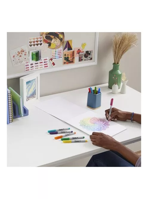 SHARPIE Alkoholos marker, 0,5 mm, kúpos, SHARPIE "Ultra Fine Point", zöld